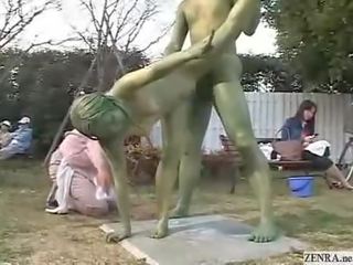 绿色 日本语 花园 statues 他妈的 在 公
