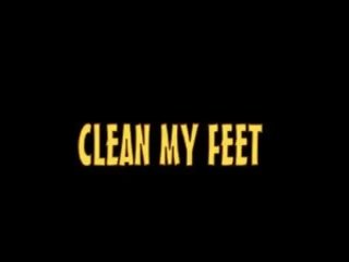 Limpar pés, limpar pila, pronto para grande pé porno!