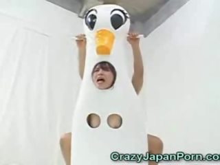 Ιαπωνικό duck νέος γυναίκα facialed!
