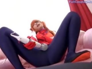 Evangelion asuka pov berpakaian menyerupai karakter seks film blowhob